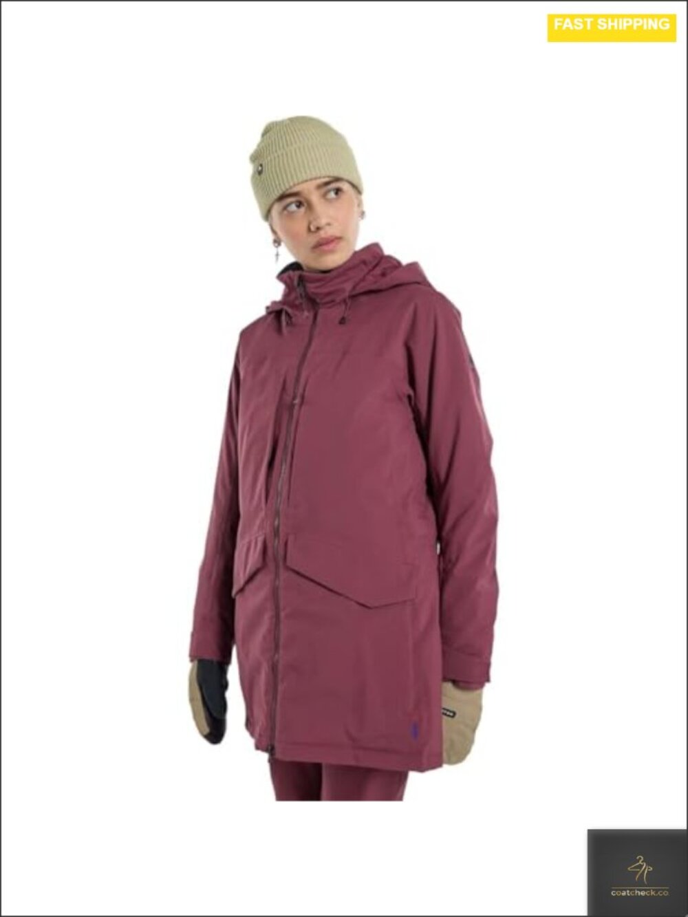 Women's Insulated Ski Snowboard Jacket Waterproof Snow Jacket Long Sleeve